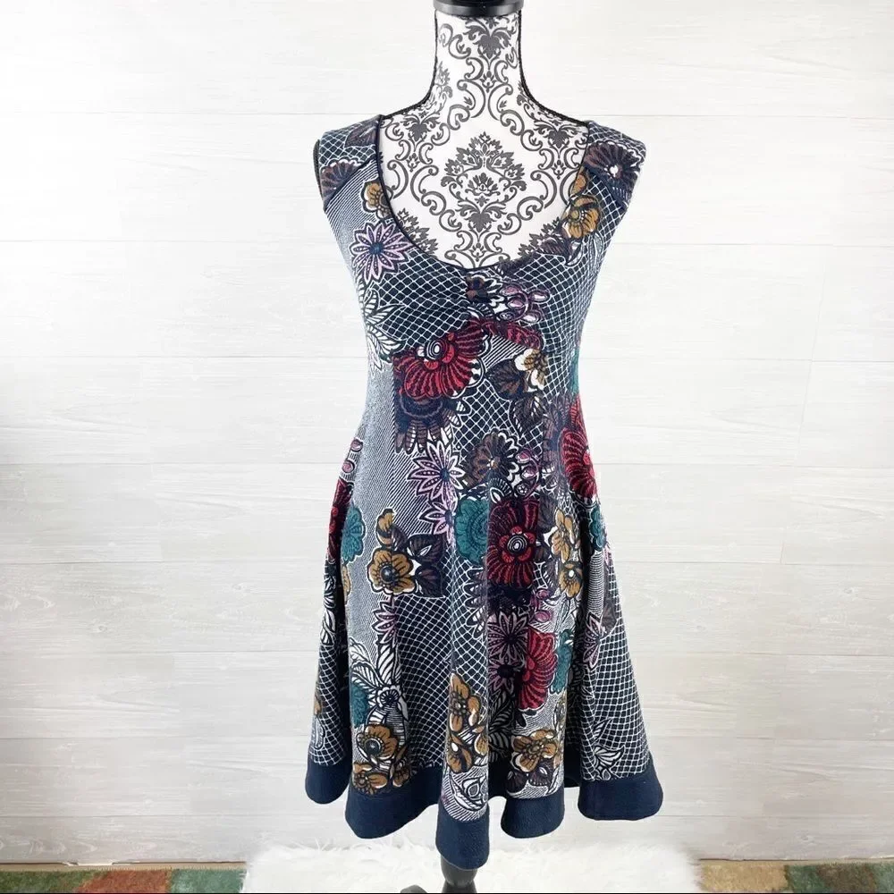 Anthropologie Maeve Fairchild Fit & Flare Dress - Picture 2 of 10